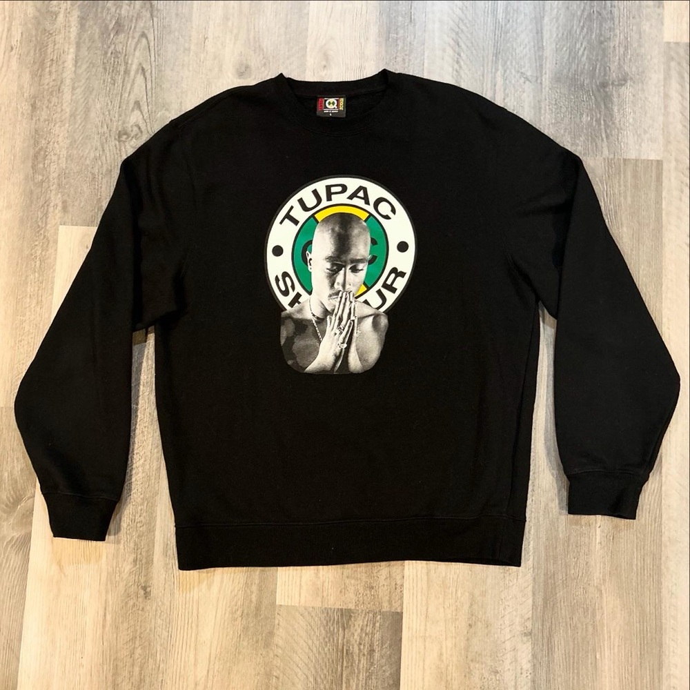 Cross Colours Tupac Crewneck Sweater - Picture 2 of 5